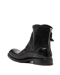 Bottines chelsea en cuir noires Premiata