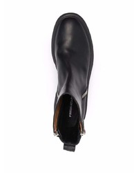 Bottines chelsea en cuir noires Premiata