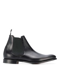 Bottines chelsea en cuir noires Church's