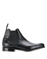 Bottines chelsea en cuir noires Church's