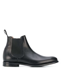 Bottines chelsea en cuir noires Church's