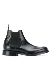 Bottines chelsea en cuir noires Church's