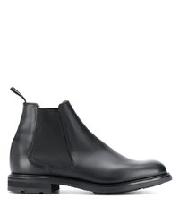 Bottines chelsea en cuir noires Church's