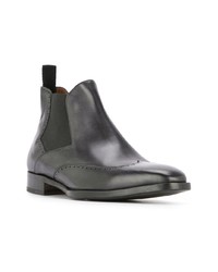 Bottines chelsea en cuir noires Fratelli Rossetti