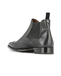 Bottines chelsea en cuir noires Fratelli Rossetti