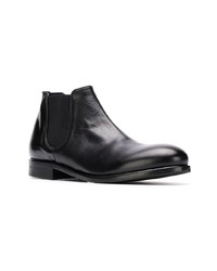 Bottines chelsea en cuir noires Leqarant