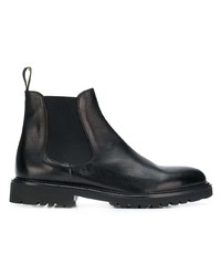 Bottines chelsea en cuir noires Doucal's