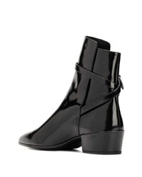 Bottines chelsea en cuir noires Saint Laurent