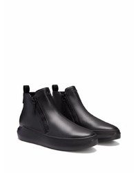 Bottines chelsea en cuir noires Giuseppe Zanotti