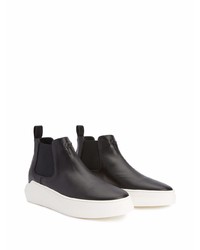 Bottines chelsea en cuir noires Giuseppe Zanotti