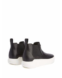 Bottines chelsea en cuir noires Giuseppe Zanotti