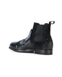 Bottines chelsea en cuir noires Ink