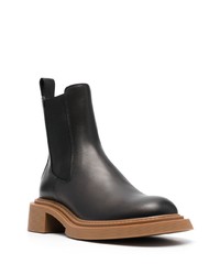 Bottines chelsea en cuir noires Loewe