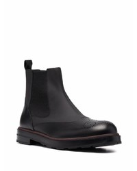 Bottines chelsea en cuir noires Bally