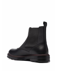 Bottines chelsea en cuir noires Bally