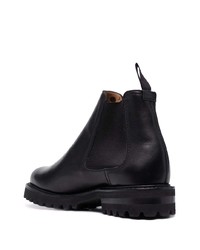 Bottines chelsea en cuir noires Church's