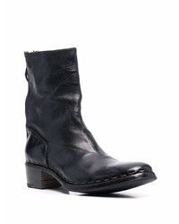 Bottines chelsea en cuir noires Premiata