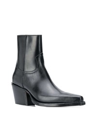 Bottines chelsea en cuir noires DSQUARED2