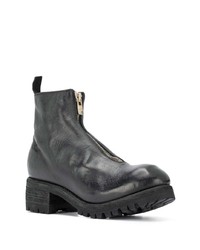 Bottines chelsea en cuir noires Guidi