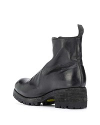 Bottines chelsea en cuir noires Guidi