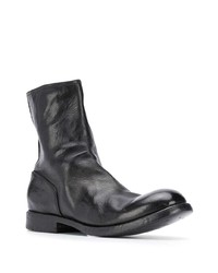 Bottines chelsea en cuir noires Premiata