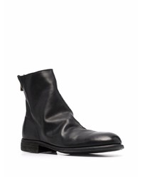 Bottines chelsea en cuir noires Guidi