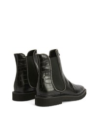 Bottines chelsea en cuir noires Giuseppe Zanotti