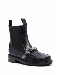 Bottines chelsea en cuir noires Toga Virilis