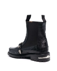 Bottines chelsea en cuir noires Toga Virilis