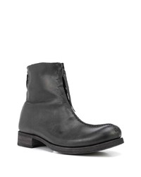 Bottines chelsea en cuir noires Guidi