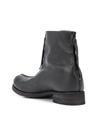 Bottines chelsea en cuir noires Guidi