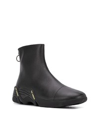 Bottines chelsea en cuir noires Raf Simons