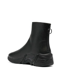 Bottines chelsea en cuir noires Raf Simons