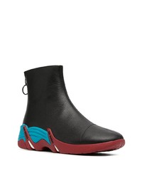 Bottines chelsea en cuir noires Raf Simons