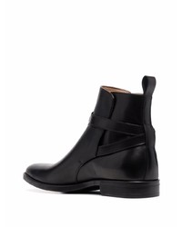 Bottines chelsea en cuir noires Scarosso