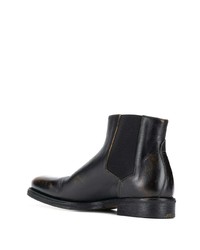 Bottines chelsea en cuir noires Golden Goose