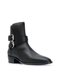 Bottines chelsea en cuir noires Amiri