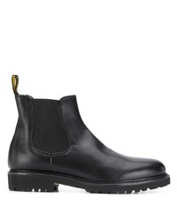 Bottines chelsea en cuir noires Doucal's