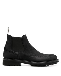 Bottines chelsea en cuir noires Doucal's