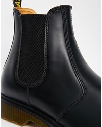 Bottines chelsea en cuir noires Dr. Martens