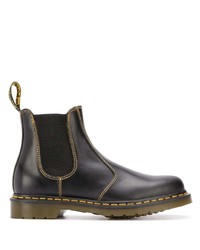 Bottines chelsea en cuir noires Dr. Martens