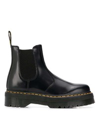 Bottines chelsea en cuir noires Dr. Martens