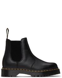 Bottines chelsea en cuir noires Dr. Martens