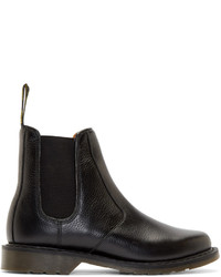 Bottines chelsea en cuir noires Dr. Martens