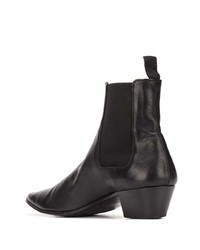 Bottines chelsea en cuir noires Saint Laurent