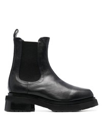 Bottines chelsea en cuir noires Eckhaus Latta