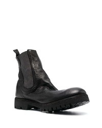 Bottines chelsea en cuir noires Guidi