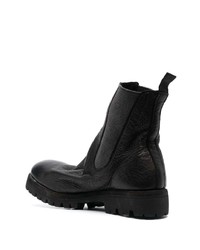 Bottines chelsea en cuir noires Guidi