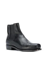 Bottines chelsea en cuir noires Ajmone