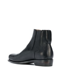 Bottines chelsea en cuir noires Ajmone